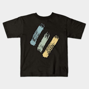 Brush Stroke Stripes Kids T-Shirt